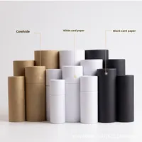 Tubes en carton kraft recyclables de 30 ml (1 oz) à spirale, avec couvercle, impression quadricolore, pour bijoux, crayons, thé, café