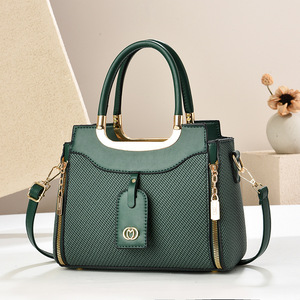 2026 Women's <b>Soft</b> <b>Leather</b> Large Capacity Handbag Zipper Decor Single Shoulder Crossbody <b>Bag</b> New Fashion Waterproof - Product Image 4