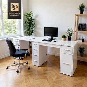 Table à ongles en MDF sur mesure - Plan de travail en <span class=keywords><strong>marbre</strong></span> artificiel + Tiroir de rangement intégré, Meubles de salon anti-rayures pour salons de <span class=keywords><strong>manucure</strong></span> - Product Image 4