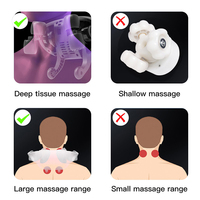 Masseur électrique premium pour le cou et les épaules avec chauffage et physiothérapie infrarouge pour soulager les douleurs profondes des tissus
