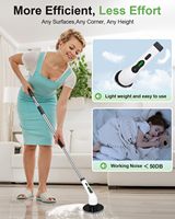 Outil de nettoyage de cuisine USB 9 en 1 Nettoyeur de salle de bain Brosse de nettoyage électrique pour évier à vaisselle