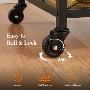 La Maison avec Casier à Vin et Porte-Verres Rustique Roulant <span class=keywords><strong>Chariot</strong></span> <span class=keywords><strong>de</strong></span> Service sur Roues pour Alcool et Liqueur-Personnalisation <span class=keywords><strong>Amazon</strong></span> - Product Image 6
