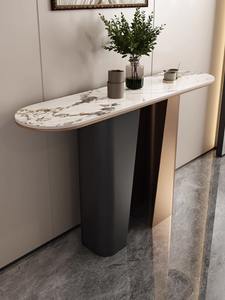 Meubles de luxe pas chers, table console moderne en marbre naturel véritable pour salon, vente en gros - Product Image 3