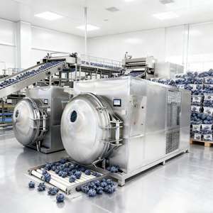 Lyophilisateur en acier inoxydable 180 kg, équipement de lyophilisation, facile à nettoyer - Product Image 1