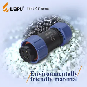 Connector Cable Connector High Cost-performance Weipu IP67 5A AC/DC Nylon66 Waterproof Cable 2 3 4 5 7 9 Pin Female Connector