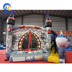 KARRY - Casa de Brinco Inflable de PVC con Diseño de Dragón Azul para Niños, Fácil de Instalar, Capacidad de 100-500 kg, Ideal para Alquiler en Fiestas - Product Image 2