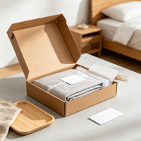 Boîte d'emballage en carton rigide personnalisée en gros pour la literie, produits ménagers antichoc, stockage et expédition