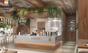 Mostrador de Cafetería Personalizado y Elegante, Diseño Moderno para Centro Comercial o Plaza Comercial - Product Image 2