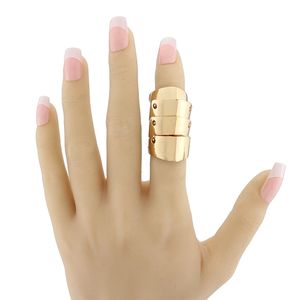 Anillo de plata de primera ley con forma de hueso para mujer, sortija, plata esterlina 925, estilo Anime, Punk, gótico - Product Image 2