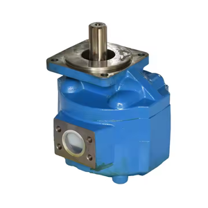 Pièces de rechange hydrauliques pour chargeuse : Pompe hydraulique à engrenages triple à arbre droit en fonte bleue, vente en gros - Product Image 1