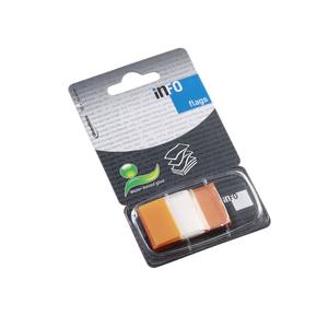 NOTAS DE INFORMACIÓN - PAQUETE DE 50 MARCADORES DE PÁGINAS 25X43mm NARANJA - Product Image 1