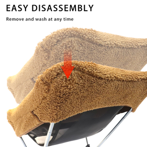 Winter Soft Thick Warm Camping Chair Cover Portable Outdoor Chair Seat Cover - Product Image 5