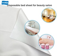 WIPEX Draps de lit jetables pour spa 180x80cm Couvre-lit pour spa Drap de lit de massage jetable avec trou pour le visage