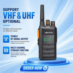 Anytone V21 Rugged Walkie Talkie <strong>Handheld</strong> Two Way Transceiver Built In Green LED Display High Sensitivity Receiver Clear Reading - Product Image 1
