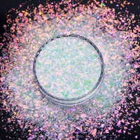 Vente en gros paillettes holographiques brillantes Nail Art décoration haute étincelante en forme de diamant paillettes Aurora poudre à ongles