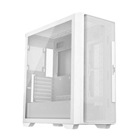 Boîtier PC Gamer JNP-K02 EATX Full Tower avec panneau en verre TG, ventilateur RGB en alliage d'aluminium, compatible ATX