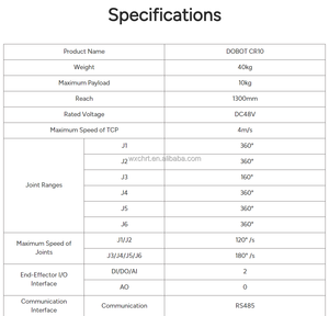 โรงงาน CHRT ขายส่งแขนหุ่นยนต์ความแม่นยำสูงอเนกประสงค์ ระบบอัตโนมัติ หุ่นยนต์ร่วมปฏิบัติงาน <span class=keywords><strong>Dobot</strong></span> CR10 - Product Image 5