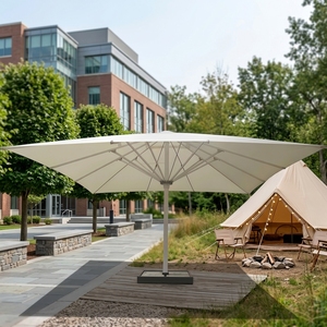 Parasol spécial pour centre de glamping, école, café, auvent résistant au vent fort avec support <span class=keywords><strong>en</strong></span> <span class=keywords><strong>zinc</strong></span> pour base de glamping sur campus, protection solaire fixe - Product Image 2