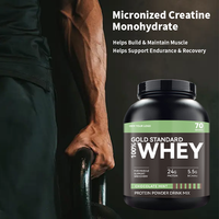 Protéine de lactosérum pour adultes pour la récupération musculaire et la prise de masse, compléments de sport avant l'entraînement, 2 kg/bouteille
