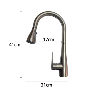 KM-8001 304SUS Modern Single Handle Stainless Steel <strong>Kitchen</strong> <strong>Faucet</strong> Pull <strong>Sprayer</strong> Feature Single Hole <strong>Installation</strong> Ceramic Valve - Product Image 2