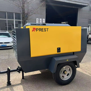 Compresseur d'<span class=keywords><strong>air</strong></span> diesel 93KW 125HP 350CFM 10bar avec moteur Cummins, unité à vis portable, bloc compresseur pour <span class=keywords><strong>marteau</strong></span>-<span class=keywords><strong>piqueur</strong></span>, brise-route et perforatrice de roche - Product Image 1