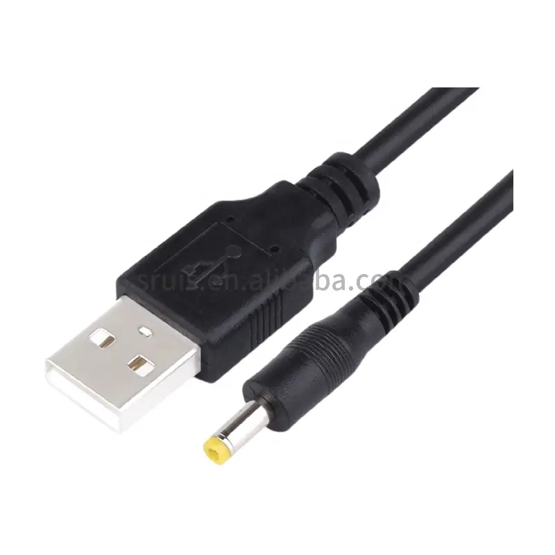 USB a DC 4,0x1,7mm Barril Jack Cable de alimentación Cable cargador para PSP 3000 2000 1000, tableta, teléfono móvil, computadora portátil, Netbook, electrónica