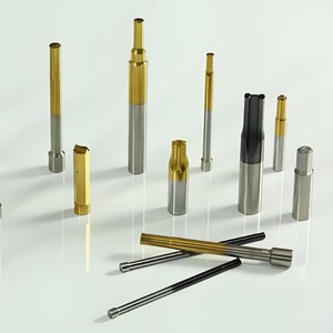 Die Punches Cylindrical Head 22 Mm 18 Mm Height Precision Machined For <b>Plastic</b> Mold Accessories - Product Image 2