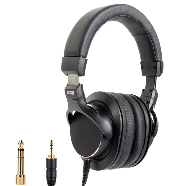 Audfine MR830X Professional Wired Over-ear Headphones, DJ Mixing Stereo Sound, 3.5mm Jack, for Stage and Studio Monitoring
