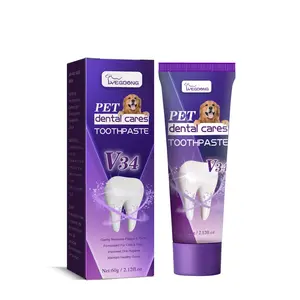 2024 Hot Pet V34 Toothpaste Pet Clean Oral Odor Tartar Stain Care Gum Care