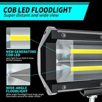 Lampe de travail LED 12V 24V pour voiture, 5 pouces, 72W, faisceau spot et large, puces COB, pour moto, 4x4, 4WD, ATV, UTV, tout-terrain, chariot élévateur