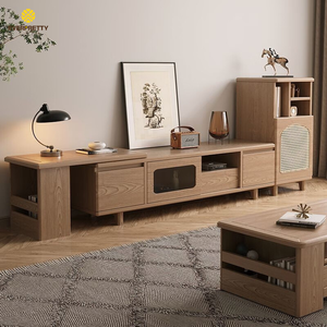 Ensemble de meubles en bois multifonctionnel pour la maison, petit appartement, auberge, co-habitation, hôtel, meuble <span class=keywords><strong>TV</strong></span> moderne avec tiroirs - Product Image 1