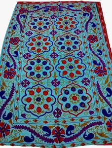 Embroidery Suzani <b>Throw</b> Suzani Wall Hanging Boho Home Decor Table Cloth Ethnic <b>Bed</b> <b>Cover</b> Indian Luxury Blanket B2B Wholesale Sup - Product Image 5