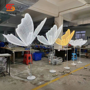 Mịn Led bướm ánh sáng Đảng Backdrop Trang trí nội thất lớn bướm đứng cho đám cưới sinh nhật - Product Image 6