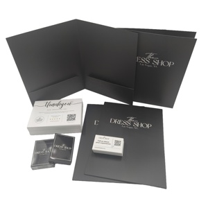 Tùy chỉnh A4 trình bày thư mục và Cảm ơn bạn thẻ với logo in ấn giá rẻ giá thẻ kinh doanh - Product Image 6