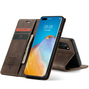 CaseMe Dura in pelle per <span class=keywords><strong>Huawei</strong></span> Nova 5T / Nova <span class=keywords><strong>7</strong></span> Pro / Y6P / Y5P custodia prodotti di fabbrica per <span class=keywords><strong>Huawei</strong></span> P50 P50 pro custodia a portafoglio - Product Image 2