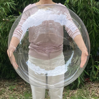 50 pièces en vrac, vente en gros de ballons Bobo transparents, ballons à bulles transparents, ballons lumineux LED, décoration de fête de mariage, anniversaire, baby shower, jouet