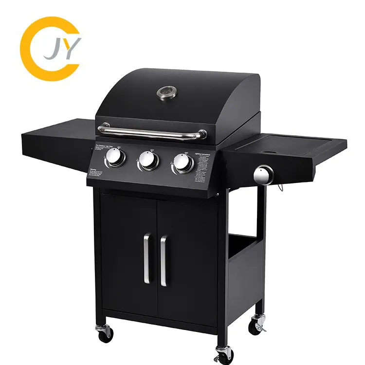 Barbecue professionnel, Grill au gaz, pour Restaurant, au lave, en acier inoxydable, industriel