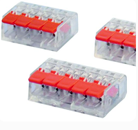Connecteurs de câbles universels en aluminium plaqué laiton OnElecs |   Borniers de raccordement rapide compacts 600V (0,14mm 4mm) |