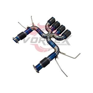 Sistema de Escape Vortex de Acero Inoxidable 304 y Aleación de Titanio para Chevrolet Corvette C8 Z06, 1.2 mm de Espesor, Acabado Azul Quemado, Universal - Product Image 5