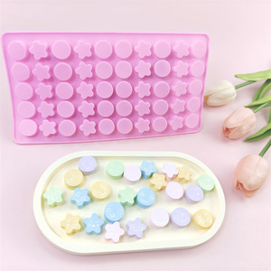 Cetakan silikon untuk bintang lima runcing emoji untuk membuat coklat QQ Candi memanggang DIY es batu penyegelan lilin-alat kue - Product Image 4