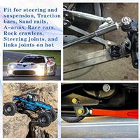 Kit de rotules Heim 5/8'' pour biellettes, 2 biellettes, 75'' en Chromoly, avec adaptateurs de tube et contre-écrous, filetage gauche et droit, longue durée de vie