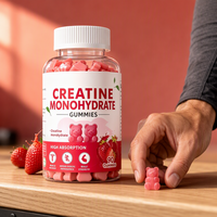 Complément alimentaire pour l'endurance en musculation à base d'extrait de fruits naturels, faible en glucides, facile à mâcher, gommes à la créatine