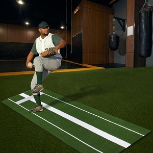 Nwt cao cấp 10 feet x 3 feet bóng mềm bày <span class=keywords><strong>Mat</strong></span> trong đất sét và màu xanh lá cây màu sắc với đường dây điện và trường hợp - Product Image 6