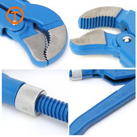 Clé à tuyau universelle réglable en acier CRV à bec courbé SINOTOOLS suédoise 1"-3"