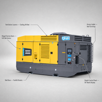 Compresseur d'air diesel portable Atlas Copco X-Air 1300-35 sur châssis avec cabine fermée – Fournisseur OEM/ODM en gros
