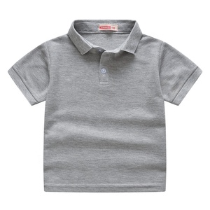 Polo de golf à manches courtes pour enfants, garçons, filles, 100% coton, maille, uniforme scolaire en maille, blanc, noir, rouge, bleu et gris - Product Image 6