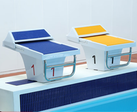Plateforme de départ pour piscine de compétition, socle de départ en FRP anti-chlore pour piscine d'entraînement de compétition