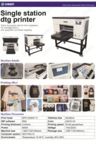 Imprimante DTG numérique rapide I3200 à deux têtes d'impression format A3, fabriquée en Chine, prix d'usine, pour l'impression directe sur t-shirts, vêtements et textiles en couleur.