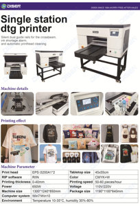 Stampante DTG Digitale Diretta A3 con Due Testine I3200, Veloce e Fai-da-Te, per Stampa su Magliette e Abbigliamento a Colori, Prodotta in Cina a Prezzo di Fabbrica - Product Image 2