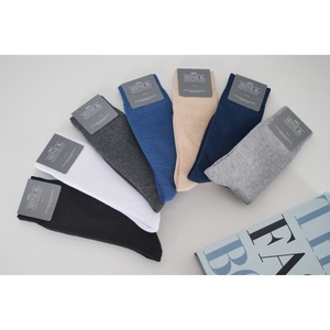 Professional Solid Color Office Work Crew <b>Socks</b> For Men Made From High Quality Cotton For All <b>Day</b> Comfort - Product Image 2
